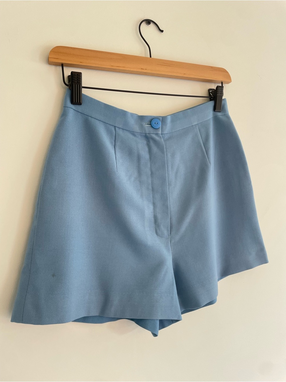 Vintage 1970s Hot Pants in Cornflower Blue